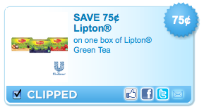 Lipton Green Tea Coupon
