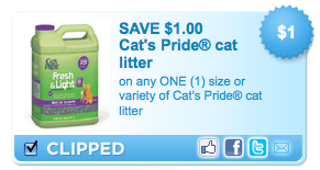 Cat’s Pride Cat Litter Coupon