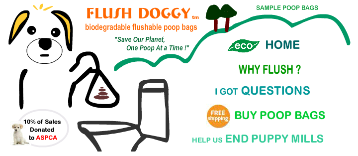 Free Flush Doggy Flushable Poop Bags