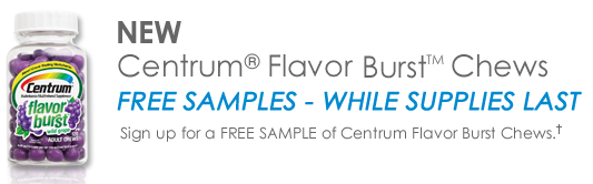 Free Centrum flavor Burst Samples