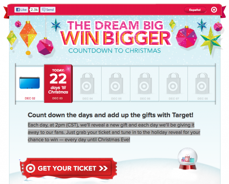 The Dream Big Win Bigger Countdown to Christmas