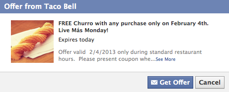 Taco Bell Live Mas Monday: Free Churro Today Only!