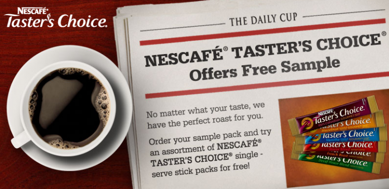 Free Nescafe Taster’s Choice Samples