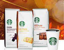 Starbucks Gourmet Coffee Buy 1 Get 1 Free!