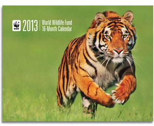 Free 2014 16-Month World Wildlife Fund Calendar