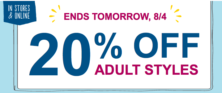 20% Off Adult Styles @ Old Navy – Last Day