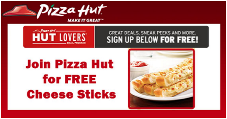 Pizza Hut Cheese Sticks