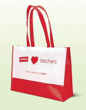 Staples Teacher Appreciation Bag