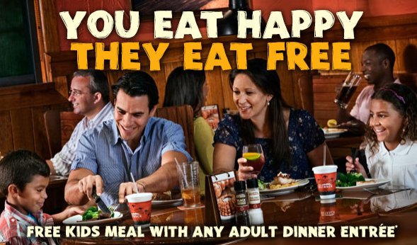 Outback Steakhouse Free Kid's Meal