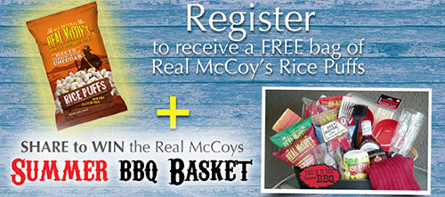 Free Real McCoy’s Baked Vermont White Cheddar Rice Puffs Bag