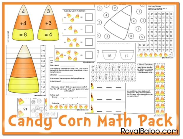 Free Candy Corn Math Pack