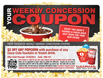 Cinemark Theaters: $2 Off Popcorn W/ Purchase