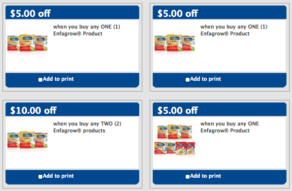 Enfamil Enfagrow Coupons