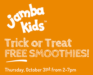 Jamba Juice: Free Kids Smoothies on Halloween 2-7pm