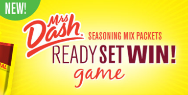 Mrs. Dash Instant Win Game