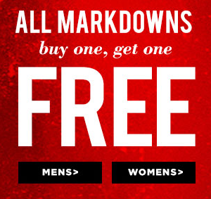 PacSun Markdowns: Buy One Get One Free