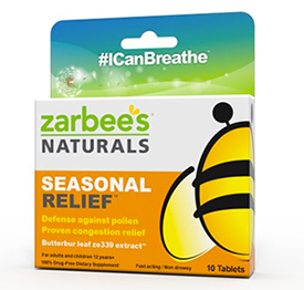 Free Zarbee’s Naturals Seasonal Relief Samples