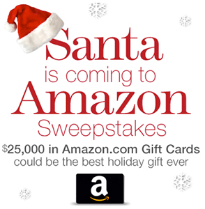 Santa Is Coming To Amazon Sweepstakes – Ends 12/19