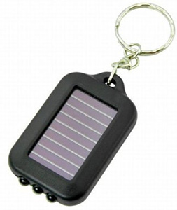Solar-Powered LED Flashlight Keychain Only $1.28 + Free Shipping