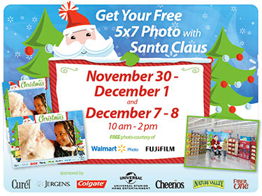 Walmart: Free 5×7 Photo W/ Santa on Dec 7th & 8th
