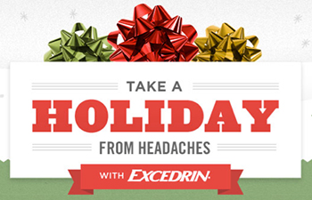 Excedrin Holiday Sweepstakes – Ends Jan. 2, 2014