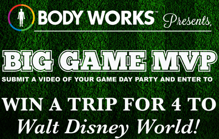 Body Works Big Game MVP: Win A Trip To Disney + Free 2-Pack