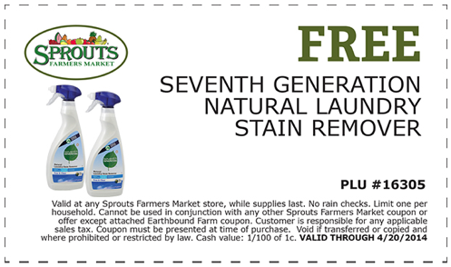 Free Seventh Generation Laundry Stain Remover