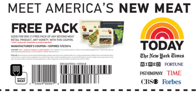 Free Pack of Beyond Meat