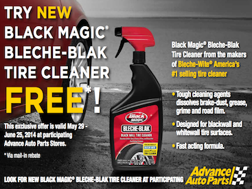 Free Black Magic Tire Cleaner