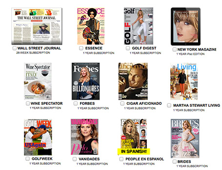 Free Magazine Subscription: 12 To Choose From!