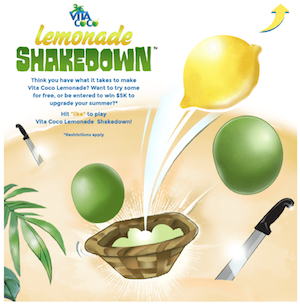 Vita Coco Lemonade Shakedown: Free Vita Coco Lemonade