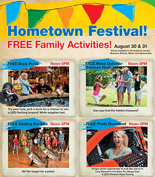 Bass Pro Shops Hometown Festival: Free Family Activities, Facepainting, Hot Dogs & More