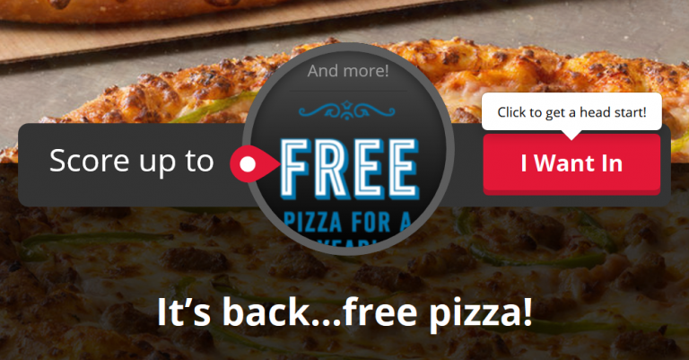 Domino’s: Win Free Pizza For A Year
