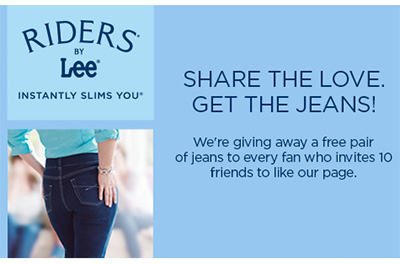 Free Lee Jeans For Sharing On Facebook