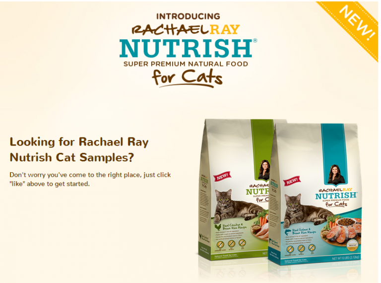 Free Rachel Ray Nutrish Cat Food Samples