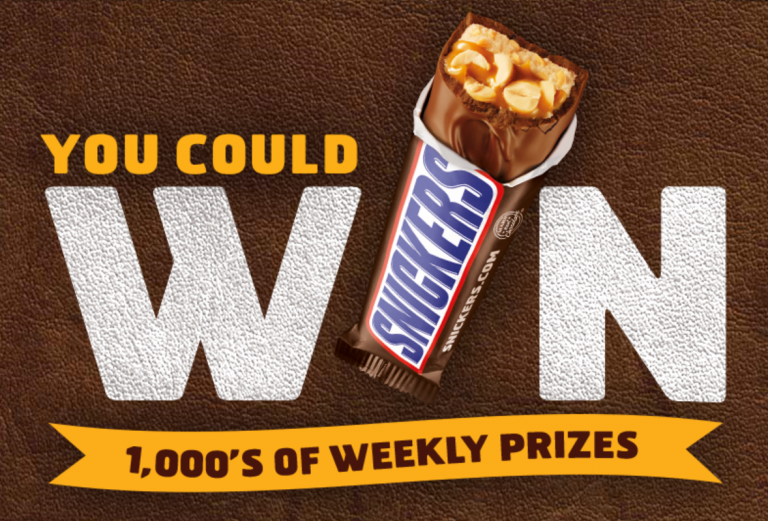 Snickers NFL Game Day: Win 1,000’s Of Prizes Weekly