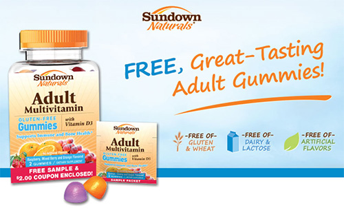 Sundown Naturals: Free Adult Mini Gummy Sample Packet + Coupon