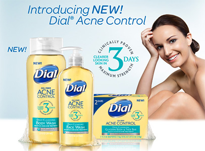 Free Dial Acne Control Face Wash Samples