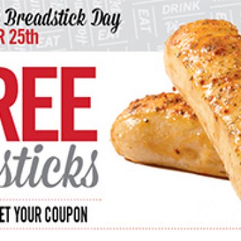 Sbarro: 2 Free Breadsticks - Free 4 Seniors