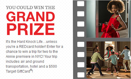 Target Annie Redcard Sweepstakes