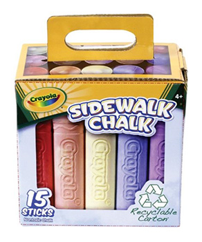 Crayola Sidewalk Chalk 15-Ct Tray Only $5.10 (Reg $15.99)
