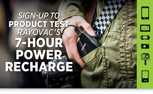 Rayovac 7-Hour Power Recharge Giveaway