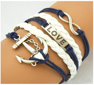 Infinity Love Anchor Weave Bracelet Just $1.96 Shipped Free