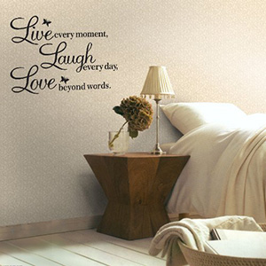 Live, Laugh, Love Wall Decal Only $2.05 + Free Shipping