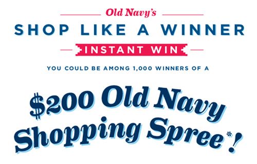 Old Navy: Win A $200 Old Navy Shopping Spree