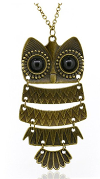 Vintage style Owl Pendant