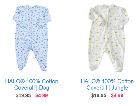 Halo Baby Clothing Sale