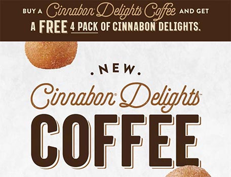 Taco Bell: Free Cinnabon Delights W/ Purchase