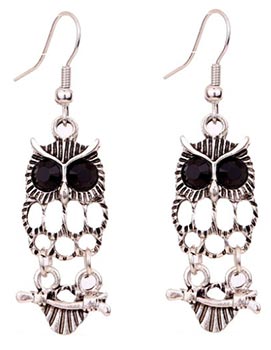 Tibetan Owl Earrings Only $3.96 Shipped