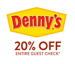 Denny’s: $5 Off $20
